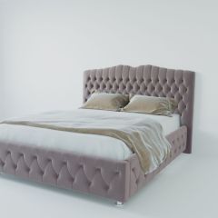 Кровать Нягань с ПМ 1200 (велюр темно-серый) в Миассе - miass.mebel24.online | фото