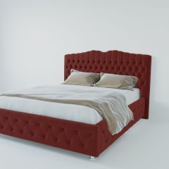 Кровать Нягань с ПМ 900 (велюр бордо) в Миассе - miass.mebel24.online | фото 2