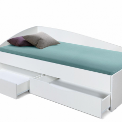 Кровать одинарная "Фея - 3" асимметричная 1900х800 (белая) в Миассе - miass.mebel24.online | фото 2