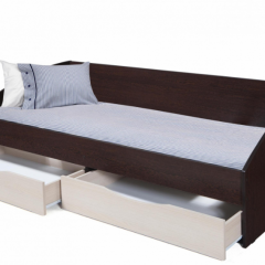 Кровать одинарная "Фея - 3" симметричная New (2000Х900) венге/вудлайн кремовый в Миассе - miass.mebel24.online | фото 2