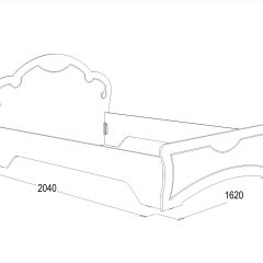 Кровать Ольга-10 МДФ (1400) без основания в Миассе - miass.mebel24.online | фото 2