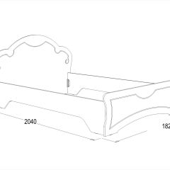 Кровать Ольга-10 МДФ (1600) без основания в Миассе - miass.mebel24.online | фото 2