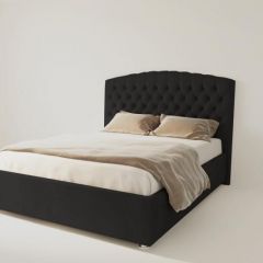 Кровать Берлин без основания 2000 (экокожа кольт ч) в Миассе - miass.mebel24.online | фото