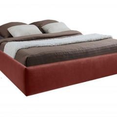 Кровать Подиум с ПМ 1600 (велюр бордо) в Миассе - miass.mebel24.online | фото