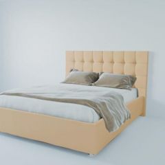 Кровать Венеция без основания 1600 (экокожа бежевая) в Миассе - miass.mebel24.online | фото