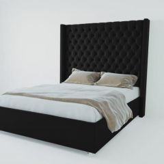 Кровать Версаль ЛЮКС без основания 1200 (экокожа кольт ч) в Миассе - miass.mebel24.online | фото