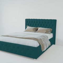 Кровать Версаль 1200 без основания (велюр бирюзовый) в Миассе - miass.mebel24.online | фото