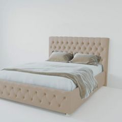Кровать Версаль 1600 без основания (велюр светло серый) в Миассе - miass.mebel24.online | фото