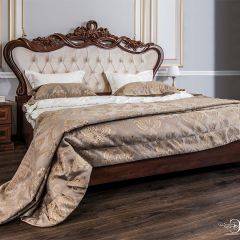 Кровать с мягким изголовьем Афина 1600 (караваджо) в Миассе - miass.mebel24.online | фото 1