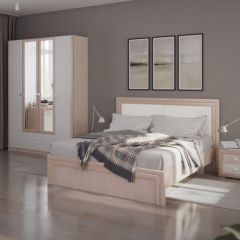 Кровать 1.6 Глэдис М31 с настилом и мягкой частью (ЯШС/Белый) в Миассе - miass.mebel24.online | фото 4