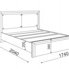 Кровать 1.6 Глэдис М31 с настилом и мягкой частью (ЯШС/Белый) в Миассе - miass.mebel24.online | фото 3