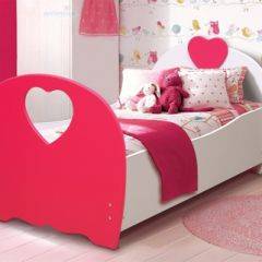 Кровать детская Сердце (700*1400) МДФ матовый в Миассе - miass.mebel24.online | фото