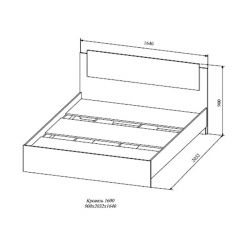 СОФИ СКР1600.1 Кровать 1600 в Миассе - miass.mebel24.online | фото 2