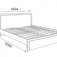 Кровать 1.6 Беатрис М07 Стандарт с ортопедическим основанием (дуб млечный) в Миассе - miass.mebel24.online | фото