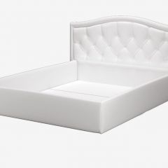 Кровать Стелла 1200 + Основание (Vega white) Белый в Миассе - miass.mebel24.online | фото 2