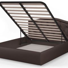 Кровать Стелла 1400*2000 + ПМ (Лесмо brown) коричневый в Миассе - miass.mebel24.online | фото 3