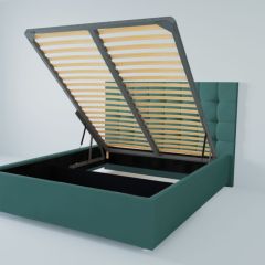 Кровать Венеция с ПМ 800 (велюр бирюзовый) в Миассе - miass.mebel24.online | фото