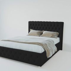 Кровать Версаль с ПМ 1400 (экокожа кольт ч) в Миассе - miass.mebel24.online | фото