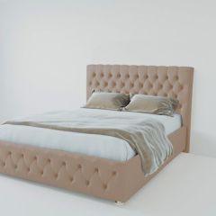 Кровать Версаль с ПМ 800 (велюр серый) в Миассе - miass.mebel24.online | фото