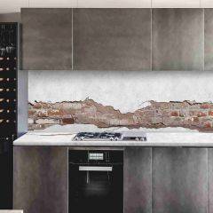 Кухонный фартук со столешницей (А-011) в едином стиле (3050 мм) в Миассе - miass.mebel24.online | фото 1