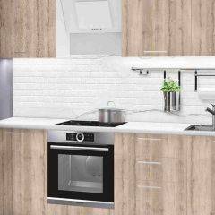Кухонный фартук со столешницей (А-013) в едином стиле (3050 мм) в Миассе - miass.mebel24.online | фото