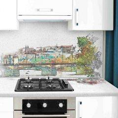 Кухонный фартук со столешницей (А-015) в едином стиле (3050 мм) в Миассе - miass.mebel24.online | фото 1