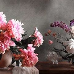 Кухонный фартук Цветы 316 МДФ матовый (3000) Flowers в Миассе - miass.mebel24.online | фото