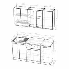 Кухонный гарнитур Инна стандарт 1600 в Миассе - miass.mebel24.online | фото 3