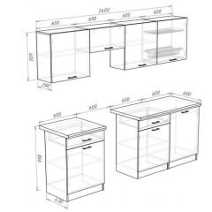 Кухонный гарнитур Кремона (2.4 м) в Миассе - miass.mebel24.online | фото 3