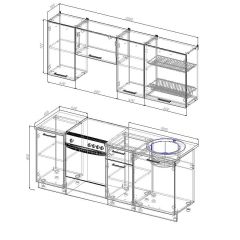 Кухонный гарнитур Лада 2000 (Стол. 26мм) в Миассе - miass.mebel24.online | фото 2