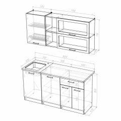 Кухонный гарнитур Лира стандарт 1600 в Миассе - miass.mebel24.online | фото 4