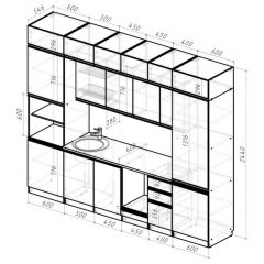 Кухонный гарнитур Лоретта люкс 3000 мм в Миассе - miass.mebel24.online | фото 2