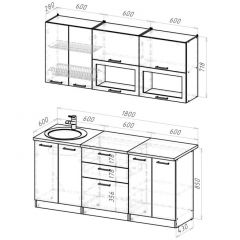 Кухонный гарнитур Паола макси 1800 мм в Миассе - miass.mebel24.online | фото 2