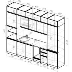 Кухонный гарнитур Равенна люкс 3000 мм в Миассе - miass.mebel24.online | фото 2