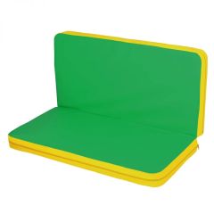 Мат гимнастический 1,15х1,15х0,08м складной цв. желтый-зеленый (к ДСК Мурзилка и Кубик) в Миассе - miass.mebel24.online | фото