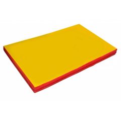 Мат гимнастический 2х1х0,1м цв. красный-желтый в Миассе - miass.mebel24.online | фото 1