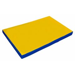 Мат гимнастический 2х1х0,1м цв. синий-желтый в Миассе - miass.mebel24.online | фото
