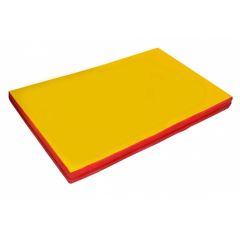 Мат гимнастический 2х1х0,05м цв. красный-желтый в Миассе - miass.mebel24.online | фото