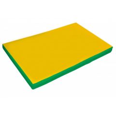 Мат гимнастический 2х1х0,05м цв. зеленый-желтый в Миассе - miass.mebel24.online | фото