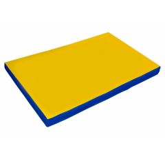 Мат гимнастический 2х1х0,08м цв. синий-желтый в Миассе - miass.mebel24.online | фото 1