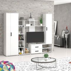 Шкаф Торонто (Белый текстурный) в Миассе - miass.mebel24.online | фото 2