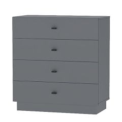Модульная спальня Квадро (ЛДСП дуб крафт золотой) в Миассе - miass.mebel24.online | фото 3