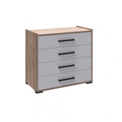 Модульная Спальня Соната (Белый/Дуб Крафт Золотой) в Миассе - miass.mebel24.online | фото 2