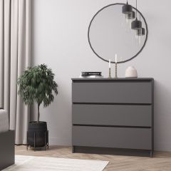 МОРИ МК 800.1 Комод (графит) в Миассе - miass.mebel24.online | фото