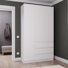 МОРИ МШ 1200.1 Шкаф (белый) в Миассе - miass.mebel24.online | фото
