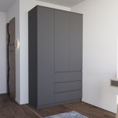 МОРИ МШ 1200.1 Шкаф (графит) в Миассе - miass.mebel24.online | фото