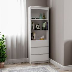 МОРИ МСТ 600.3 Стеллаж (белый) в Миассе - miass.mebel24.online | фото