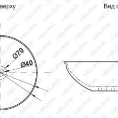 Накладная раковина melana mln-t4029-b15 в Миассе - miass.mebel24.online | фото 2