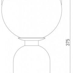 Настольная лампа декоративная Eurosvet Bubble 01197/1 черный жемчуг в Миассе - miass.mebel24.online | фото 2
