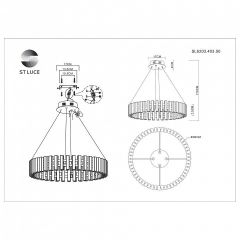 Подвесная люстра ST-Luce Estense SL6203.403.50 в Миассе - miass.mebel24.online | фото 4